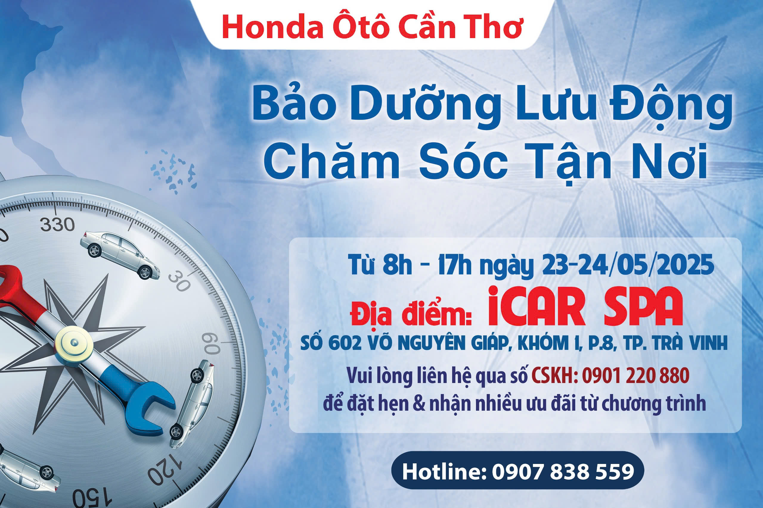 BẢO DƯỠNG LƯU ĐỘNG TẠI TP. TRÀ VINH