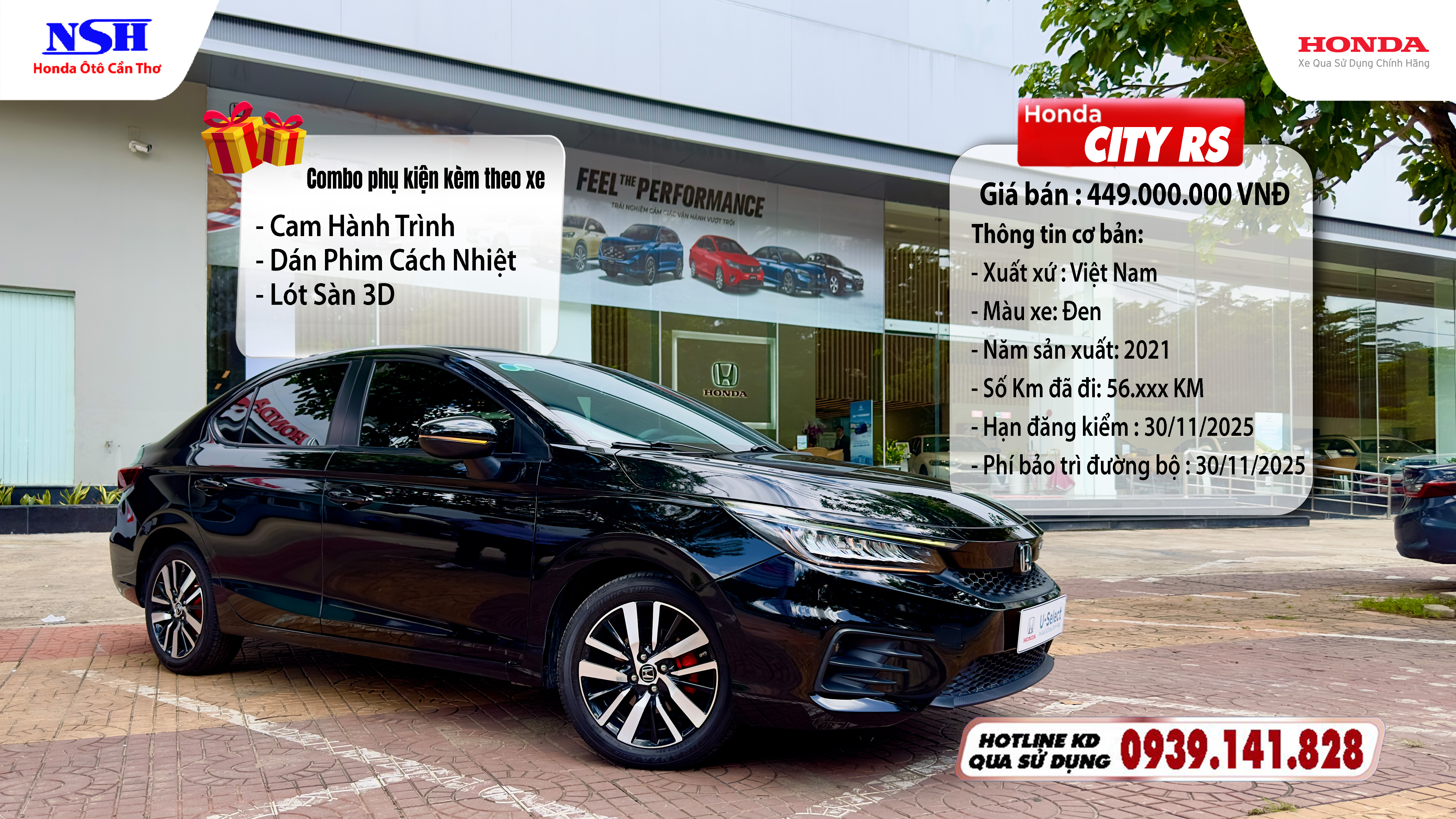 HONDA CITY RS MÀU ĐEN NĂM SẢN XUẤT 2021