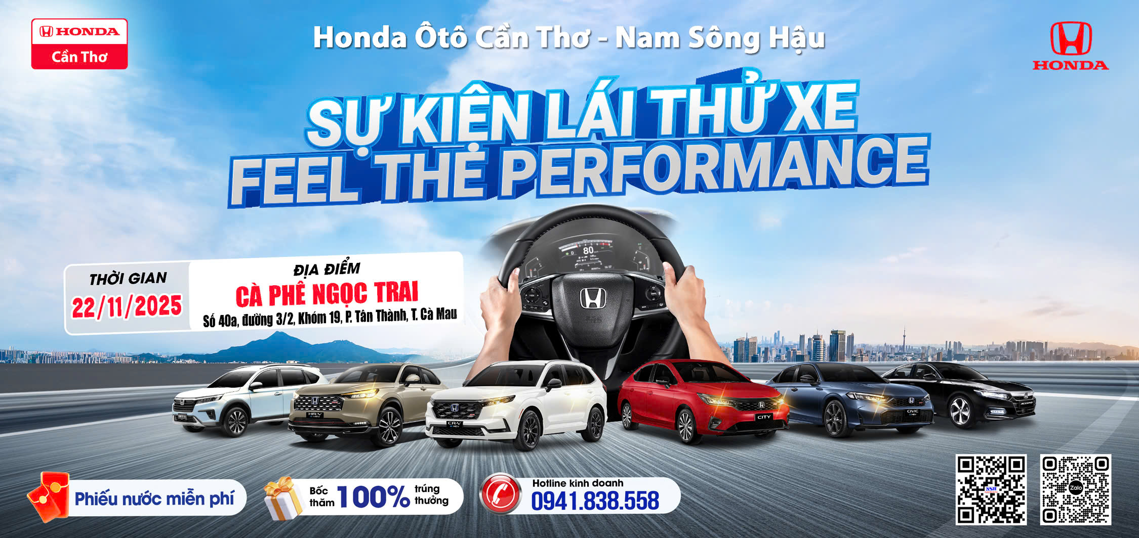 Feel The Performance : Trải nghiệm cảm giác vận hành vượt trội tại Phường Tân Thành, Tỉnh Cà Mau [22/11/2025 ]