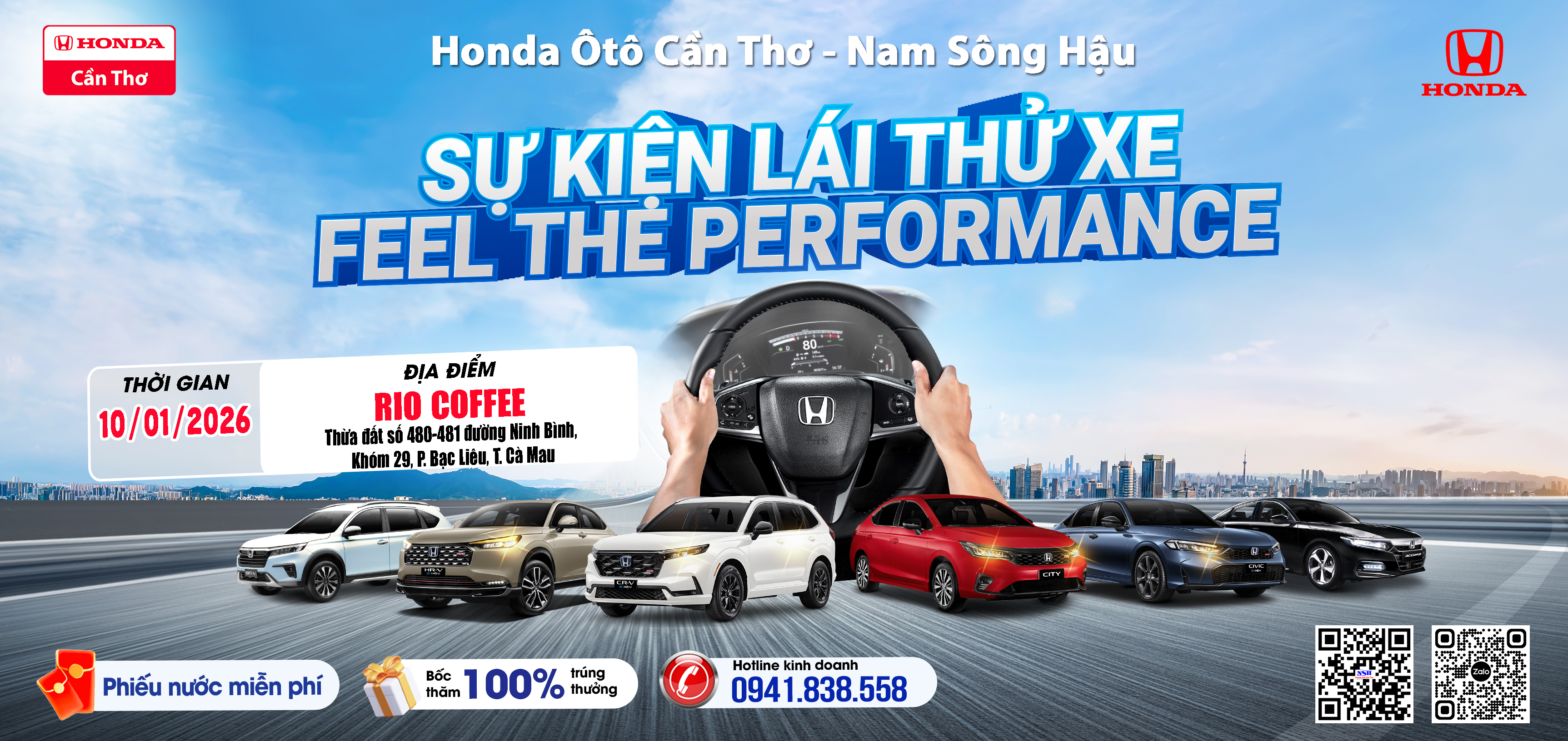 Feel The Performance : Trải nghiệm cảm giác vận hành vượt trội tại Phường Bạc Liêu, T. Cà Mau [ 10/01/2025]