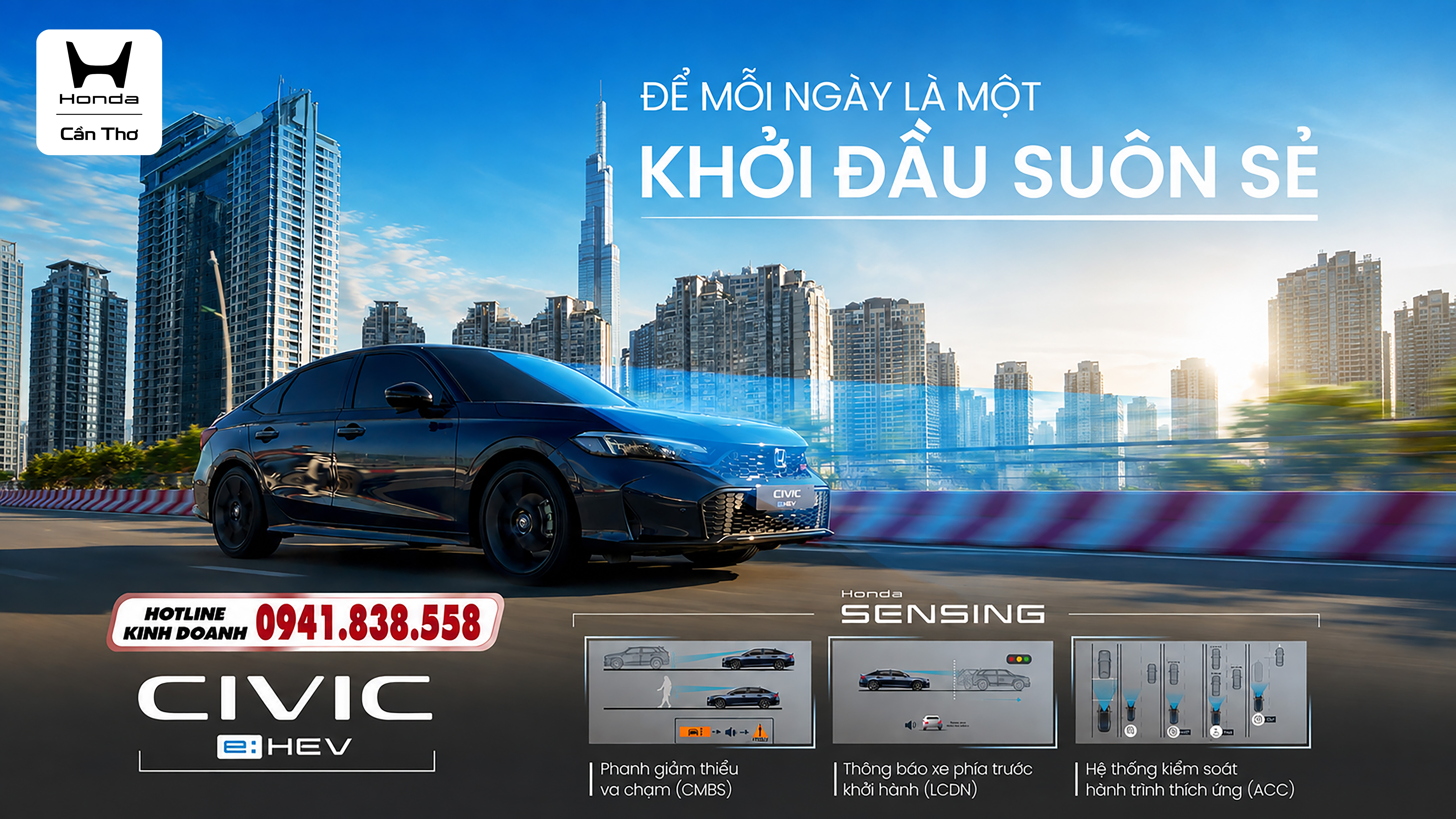 Honda Civic e:HEV RS Hybrid và chất lái thể thao